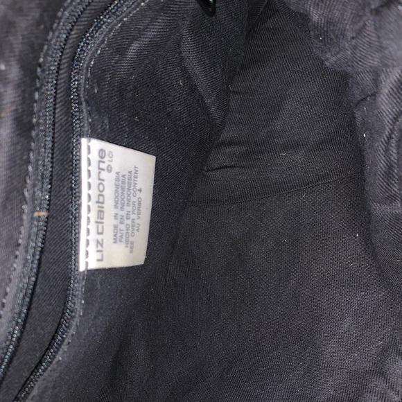 Vintage rare Liz Claiborne Brown Woven Shoulder Bag - Picture 3 of 4